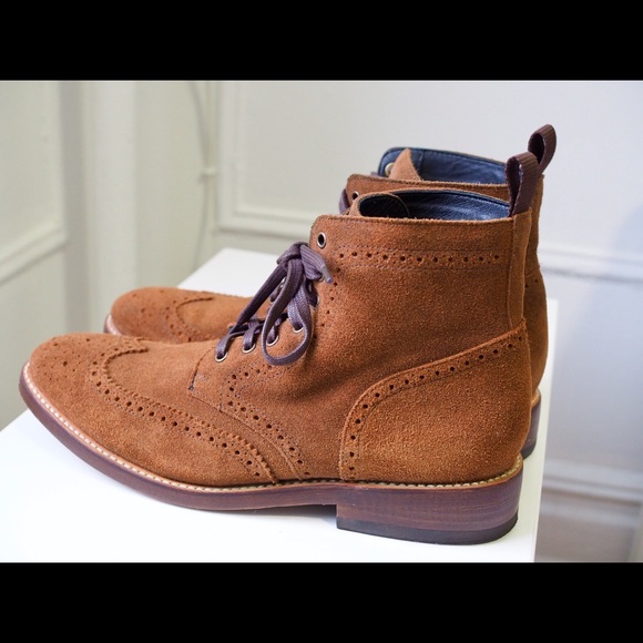 thursday boots suede wingtip